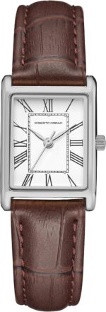 Roberto Marino RM1702 Women’s Watch – Japanese Quartz, Leather Strap, 3 ATM Water Resistant, Vintage Dress Style