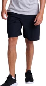 Russell Athletic Men's Relaxed Fit 9" Cotton Shorts with Pockets, Adjustable Elastic Waist, Sizes S-4X