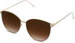 SOJOS Mirrored Flat Lens Fashion Sunglasses for Women SJ1085