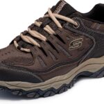 Skechers Men's Afterburn M. Fit Fashion Sneakers - Leather Upper, Memory Foam Insole, Rubber Outsole