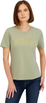Spyder Women's Metallic Sun Graphic Short Sleeve Tee T-Shirt