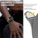 Stainless Steel Milanese Loop Compatible with Apple Watch Band 46mm 44mm 45mm 49mm men and women, Mesh Loop Magnetic Clasp Replacement for iWatch Bands Ultra Series 11 10 9 8 7 SE 6 5 4 3 2 1 - Image 2