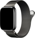 Stainless Steel Milanese Loop Compatible with Apple Watch Bands 46mm 44mm 45mm 49mm men and women, Magnetic Clasp Replacement for iWatch Ultra Series 11 10 9 8 7 SE 6 5 4 3 2 1