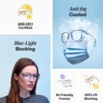 Stoggles Square Z87.1 Certified Polycarbonate Wide Fit Safety Glasses, Scratch & Shatter-Proof, Blue-Light & UV Blocking Lens, Top & Side Shields, Anti-Fog Dip Coated, Protective & Stylish Eyewear - Image 2