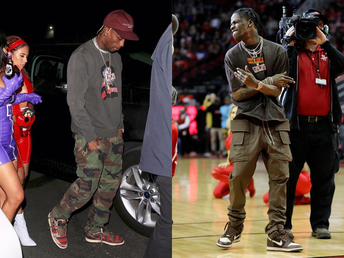 travis scott different outfits