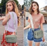 TANTOMI Crossbody Bags for Women, 6-Pockets Cross Body Purse, Vegan Leather Handbags Shoulder Bag for Travel, Gifts for Women - Image 2