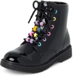 The Children's Place Girls' Girls Lace Up Combat Boots
