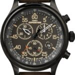 Timex Expedition Field Chronograph 43mm Men’s Analog Watch | INDIGLO Backlight | Durable Comfortable Adjustable Strap | Rugged Outdoor Watch | 100M Water Resistance