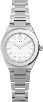 Timex Women's Analogue Quartz Watch Q Continental with Stainless Steel Bracelet, Silver, bracelet