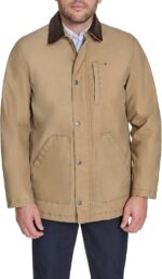Tommy Hilfiger Men's Barn Jacket With Corduroy Collar