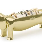 Umbra Dachsie Ring Holder - Gift for Weiner Dog Dachshund Doxie Lover - Jewelry Storage, Brass