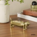 Umbra Dachsie Ring Holder - Gift for Weiner Dog Dachshund Doxie Lover - Jewelry Storage, Brass - Image 2