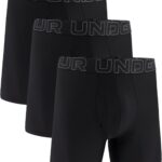 Under Armour 3-Pack Performance Tech Mesh Solid 6" Boxer Briefs