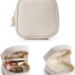 VLANDO Small Makeup Bag for Purse,Mini Water-Resistant Pouch with Pockets | Organizes Lipstick,Compacts,Small Daily Essentials Practical Gift for Women, Ideal for Purse,Travel