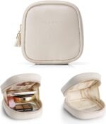 VLANDO Small Makeup Bag for Purse,Mini Water-Resistant Pouch with Pockets | Organizes Lipstick,Compacts,Small Daily Essentials Practical Gift for Women, Ideal for Purse,Travel