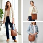 Vegan Leather Purses for Women, Faux Leather Handbags for Women, Bucket Purse, Top Handle Bag - Image 2