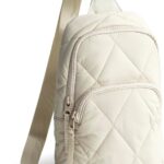 Vera Bradley Women's Featherweight Lorman Sling Backpack, Pumice Stone, One Size