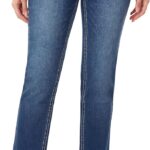 WallFlower Women's Feisty Curvy 30" Low Rise Straight Insta Stretch Juniors Jeans