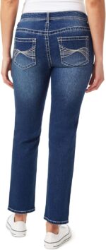WallFlower Women's Feisty Curvy 30" Low Rise Straight Insta Stretch Juniors Jeans - Image 2