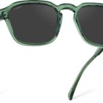 WearMe Pro Men's Polarized Square Sunglasses – Wide Fit, Retro Style, UV400, Lightweight Frame for Driving & Daily Wear