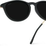 WearMe Pro Round Polarized Sunglasses for Women - UV400 Protection, Lightweight Frame, Vintage Retro Style