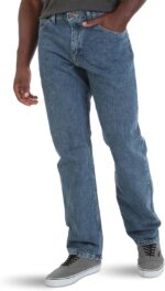 Wrangler Authentics Men's Classic 5-Pocket Relaxed Fit Cotton Jean