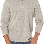 Wrangler Authentics Men's Long Sleeve Fleece Quarter-zip