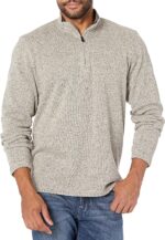 Wrangler Authentics Men's Long Sleeve Fleece Quarter-zip