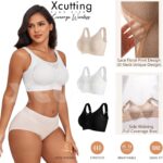 Xcutting Lace Women's Seamless No Underwire Bra Soft Wireless Comfort Bralettes Full Coverage Bralette Everyday T-Shirt Bra - Image 2