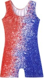 XiaoMoSha Gymnastics Leotards for Girls Toddlers Biketards Dance Unitards Sparkle Snowflake Mermaid Gym Suits - Image 2