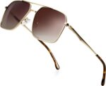 ZENOTTIC Polarized Aviator Sunglasses for Men: UV400 Protection Trendy Anti-Glare Shades - Driving Fishing Golf Fashion