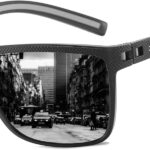 ZENOTTIC Polarized Sunglasses Men Square: Lightweight Durable TR90 Frame UV400 Protection Sun Glasses Driving Fishing Golf