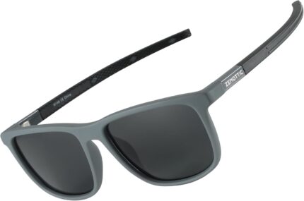 ZENOTTIC Square Polarized Sunglasses for Men - Lightweight TR90 Frame 100% UV Blocking Shades for Driving Fishing Golf Sports