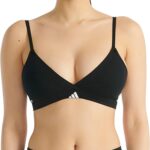 adidas Women's 3 Stripes Active Essentials Cotton Triangle Wrap Bralette