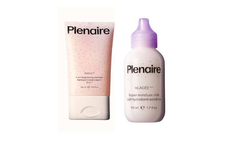 Plenaire AM Ritual Kit with Duelle Brightening Cleanser and Glacée Super Moisturiser Milk.