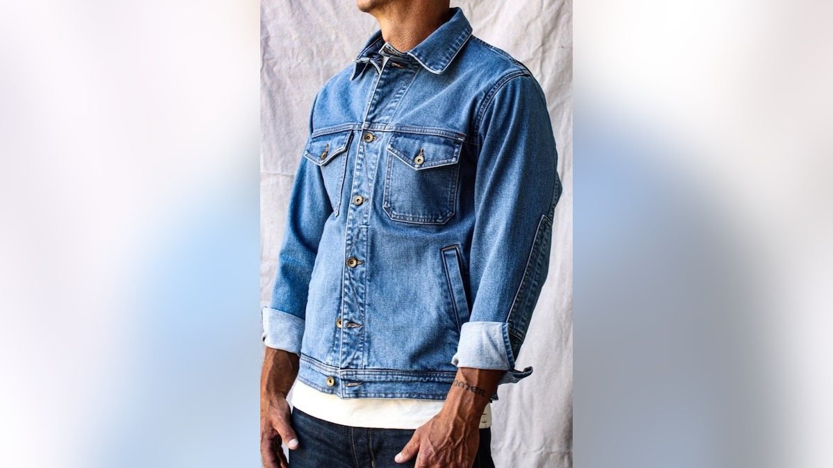 Move easily in this jean jacket.