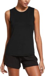 baleaf Women's Workout Tank Tops Sleeveless Quick Dry Running Shirts Lightweight Loose Fit for Yoga Athletic Gym - Image 2