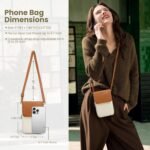 befen Genuine Leather Crossbody Bags for Women, Cell Phone Cross body Purse Bag with RFID Blocking Card Slots - Image 2