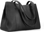 befen Genuine Leather Laptop Tote Bag for Women, Womens 15 Inch Computer Bags Work Totes Purse Shoulder Purses Handbags