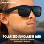 grinderPUNCH Polarized Square Sunglasses for Men UV400 Protection Driving Fishing Sunglasses Mens Shades Mirrored Sunglasses - Image 2