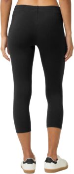 no nonsense Women’s Capri Leggings - Soft Cotton Feel, Comfortable & Perfect for Layering, Gentle Elastic Waistband - Image 2