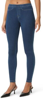 no nonsense Women’s Classic Denim Leggings, Jeggings for Women with Real Back Pockets, High Waisted Stretch Jeans