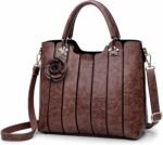 rofozzi Vegan Leather Purses for Women, Faux Leather Handbags for Women, Top Handle Bag, Satchel Purse