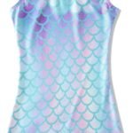uideazone Gymnastics Leotards for Girls Sparkly Ballet Unitard with Shorts One-Piece Biketards Outfits for Toddler 2-9T