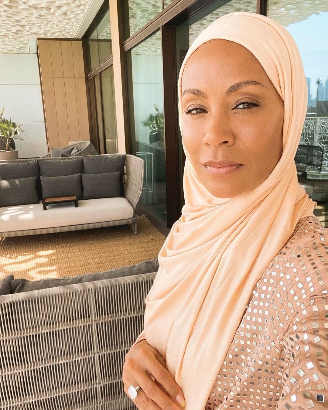 Jada Pinkett Smith religion hijab convert Islam turban hair loss