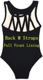 DANSHOW Tank Dance Leotard for Girls Toddler Ballet Leotard | M-Shape Strap Back, Full Front Lining, Basic Sleeveless Dancewear, Ultra Soft Fabric - Image 3