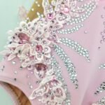 Pink Girl's Artistic Gymnastics Costume for Performance and Practice - Image 3