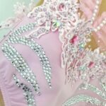 Pink Girl's Artistic Gymnastics Costume for Performance and Practice - Image 5