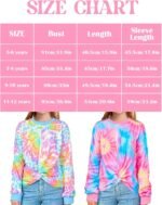 Girls Long Sleeve Sweatshirt Kids Crewneck Shirts Trendy Twist Front Pullover Tops 3-12 Years - Image 7