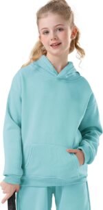 Kids Athletic Pullover Hoodie Sweatshirt with Pocket Tops,2-12Years - Image 2
